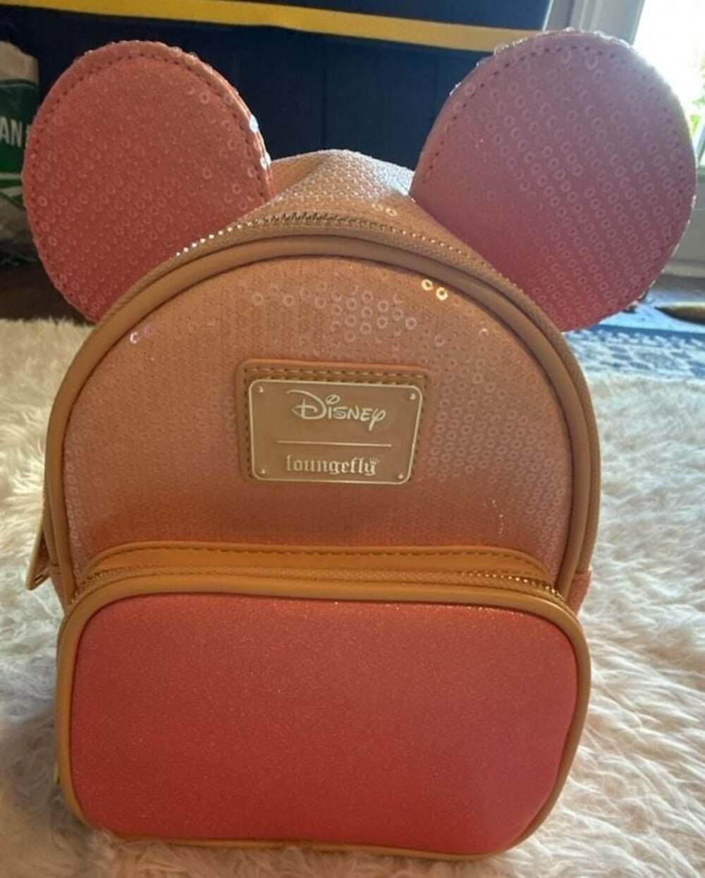 Loungefly Disney Mickey Mouse Sequin Convertible Mini Backpack & Crossbody Bag